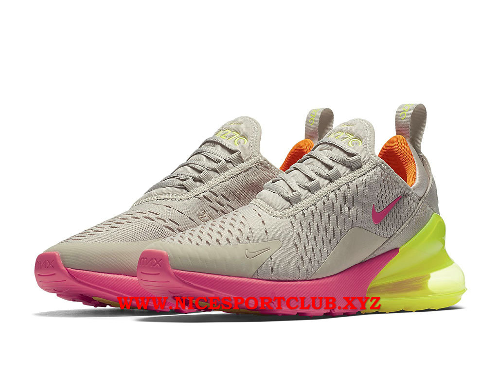 nike air max 270 gris blanc rose noir femmes chaussures